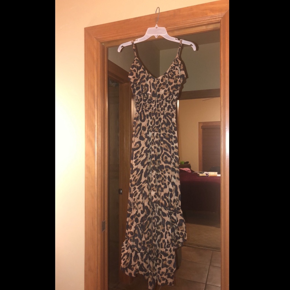 High Low Cheetah Dress